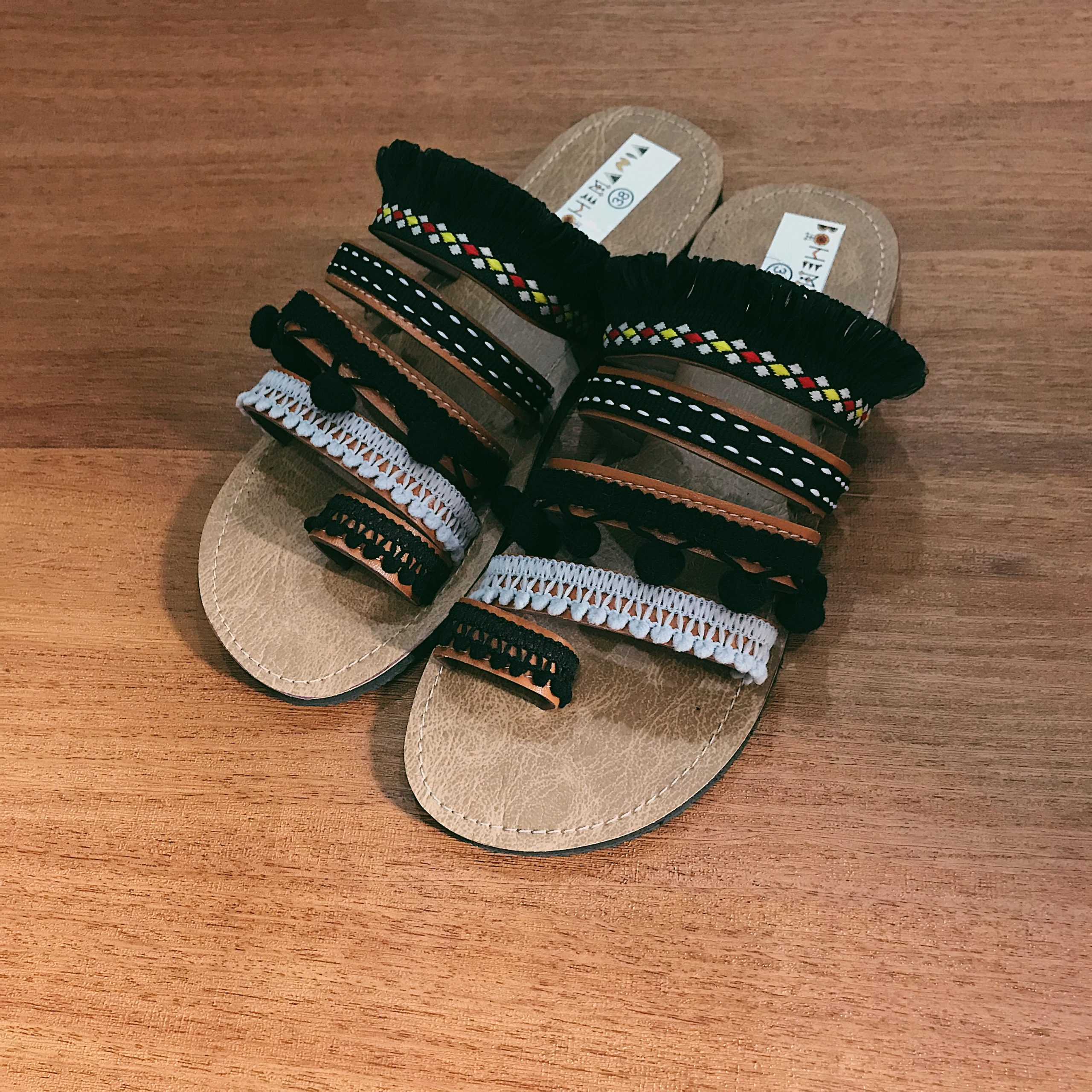 Sandal Boho Serian 5 Strap Coffee Bohemania